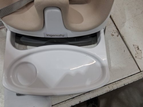 INGENUITY BABY BASE 2-IN-1 SEAT BOOSTER FEEDING SEAT - CASHMERE/WHITE (model: 10678) image 4