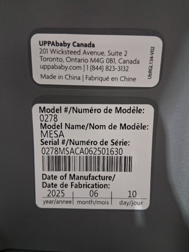UPPAbaby Mesa Car Seat Base - for Mesa and Mesa V2, Mesa v3 Infant Car Seats - black (model: 0278) image 4