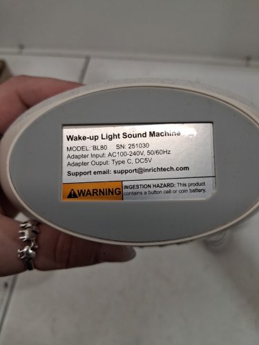 te-rich sunrise digital alarm clock with light 7 sound functions - ivory (model: bl80) image 3