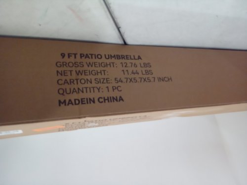 FLAME&SHADE Outdoor Market Patio Table Umbrella with Tilt - 9ft - grey (model:FS09Anthracite) image 3