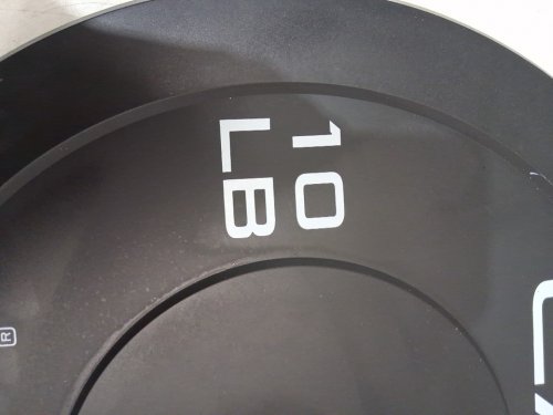 2pk CAP Barbell Rubber Olympic Bumper Plate - 10lb - black (model: opr6pis-20) image 4