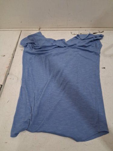 women's skull graphic T shirt - medium - blue image 4