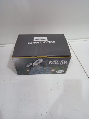 12PK SOLAR LED OUTDOOR SOLAR PANEL PATHWAY LED IP65 WATERPROOF WARM WHITE GROUND LIGHTS - 4.5"/EACH - SILVER image 2