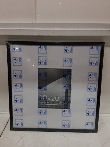 AMERICANFLAT PLEXIGLASS WALL MOUNTED PICTURE FRAME - 20" X 20" - BLACK image 3