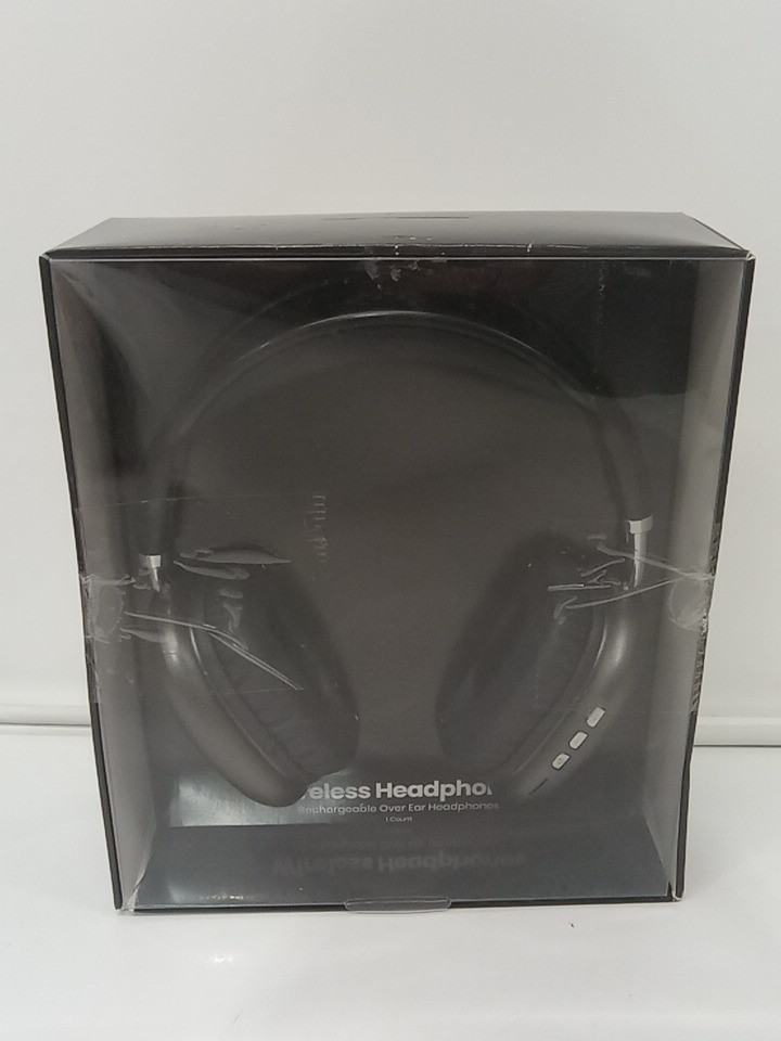 GEMS wireless headphones with 3.5mm aux - black (model: 080-17-1076) image 2