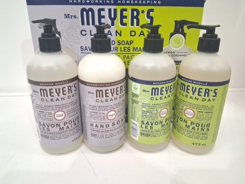 4PC MRS. MEYERS CLEAN DAY HAND SOAP VARIETY PACK - 16 FL. OZ EACH - LAVENDER/LEMON VERBENA image 3