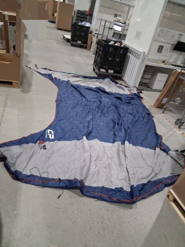 CAMPROS FAMILY DOME TENT - 12-PERSON - 3 ROOMS WITH MESH WINDOWS - WINDPROOF/WATERPROOF - 20FT X 9FT X 72" - BLUE/GREY (MODEL: CP-200972 image 4