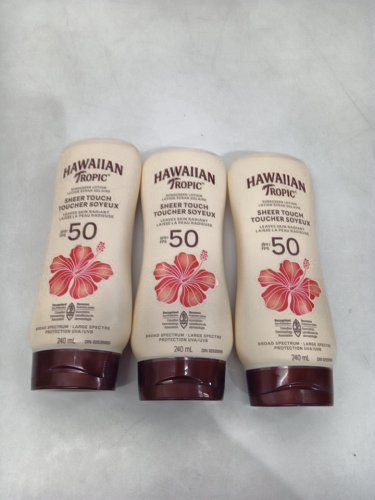 3pk HAWAIIAN TROPIC SHEER TOUCH ULTRA RADIANCE OIL FREE SUNSCREEN - SPF50 - 240ML/each image 2