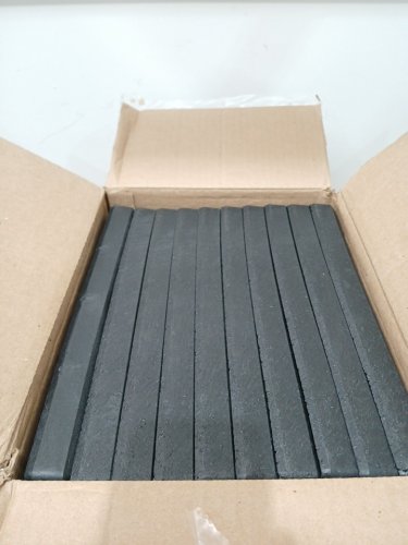 10pk STOMP STONE SLATE rubber pavers - 12" x 12" - black image 4