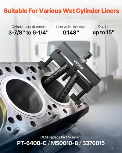 UNIVERSAL CYLINDER LINER PULLER ASSEMBLY - BLACK (MODEL: XC2024) image 2