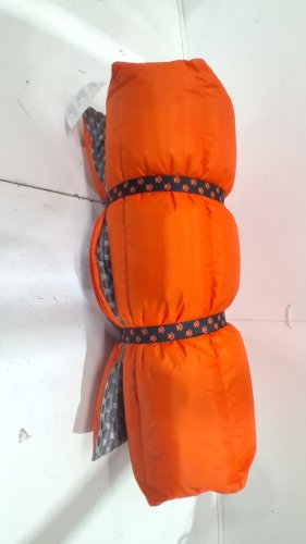 BRENT WOOF REVERSIBLE TRAVEL COOLING PET MAT - 26" X 43" - orange/grey (MODEL: 1935076) image 2