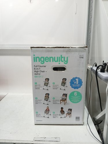 ingenuity full course convertible 6-in-1 highchair - 6m-5y - astro/grey (model: 13108) image 2