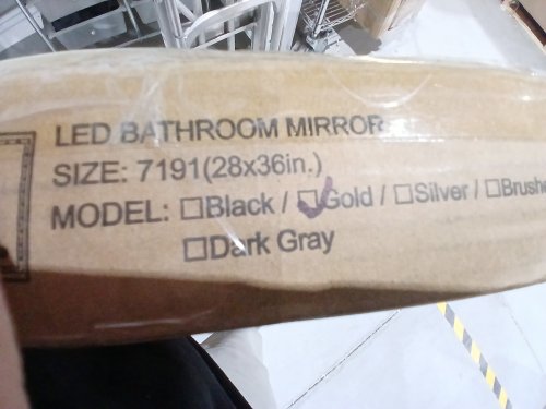 LED defogger mirror - 28" x 36" - Gold (Model: YJ3545) image 9