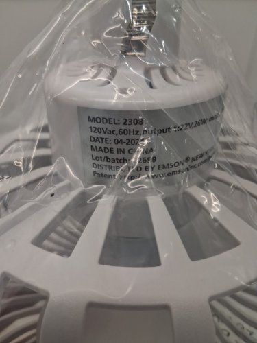 2 IN 1 BELL+HOWELL COLOUR SELECT LIGHT BULB SOCKET AIR FAN LIGHT - RBG LED - 2100LM - E26 (MODEL: 2308) image 3