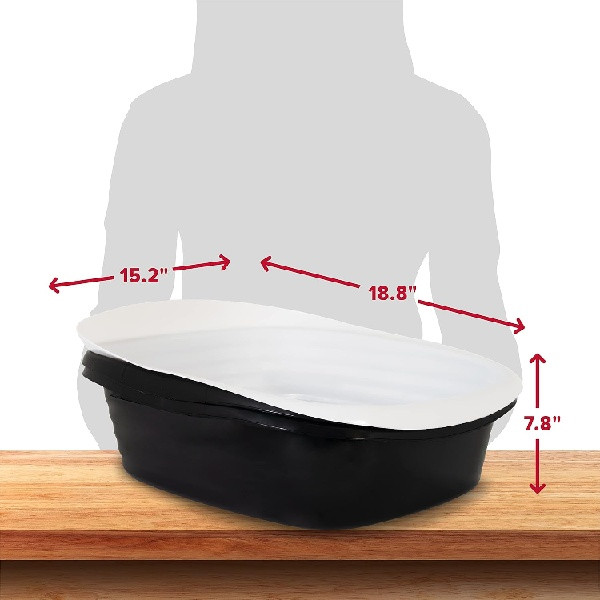 arm&hammer Sifting Cat Litter box - one size - black/white - (Model: 42036) image 2