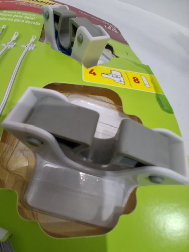 4pk 3M Command Broom and Mop Grippers and Strips - WHITE/GREY (MODEL: 1141662) image 3