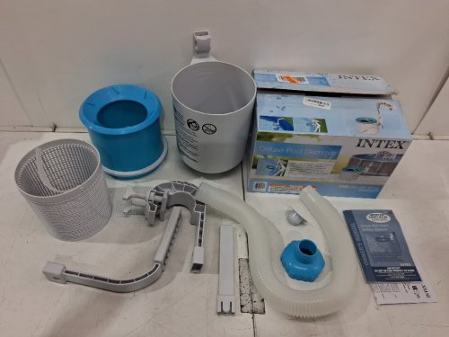 INTEX KRYSTAL CLEAR POOL BASICS ABOVE-GROUND POOL DELUXE WALL-MOUNTED AUTOMATIC SWIMMING POOL SURFACE SKIMMER - BLUE/WHITE (MODEL: 28000E) image 2