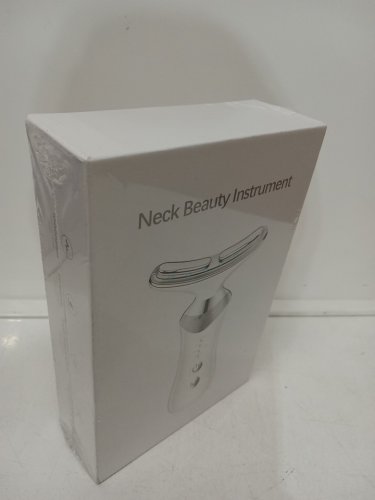 BEAUTY NECK SKIN CARE FACE MASSAGER INSTRUMENT WITH LED THERAPY - WHITE image 2