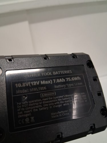 power tool batteries replacement spare battery for Milwaukee tools - 12v - 7.0ah - red / black (model: mwl1806) image 4