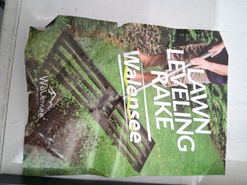 WALENSEE LAWN LEVELING RAKE HEAVY DUTY FOR YARD LEVEL - 7FT X 30" X 10" - BLACK/GREY image 5
