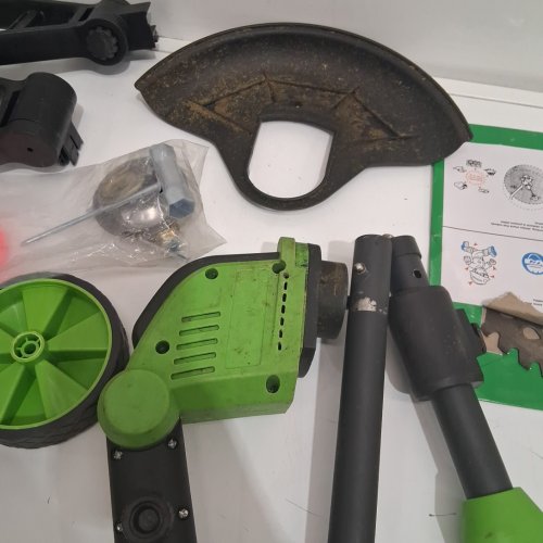 li-ion lawn mower/grass trimer weed whacker - 21V - green/black image 4