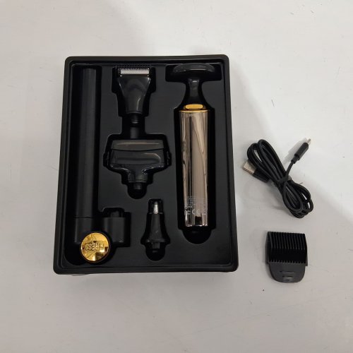 HATEKER 4-in-1 electric shaver kit with Extendable Auxiliary Arm - gold/black (model: HT-6199) image 3