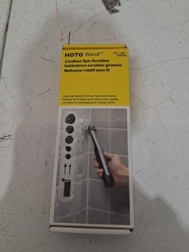 HOTO WAND Electric Spin Scrubber, Rechargeable Grout Cleaner Scrub Brush with Replaceable Heads (MODEL: 1936026) image 2