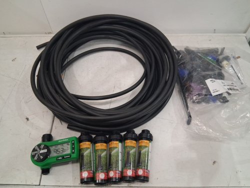Rain Bird In-Ground Automatic Sprinkler System Kit - 125ft hose - black (model: 32eti-ecom) image 4
