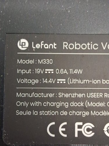 Lefant Robot Vacuum and Mop - 5000Pa Suction, LiDAR Navigation - Black (Model: M330) image 6