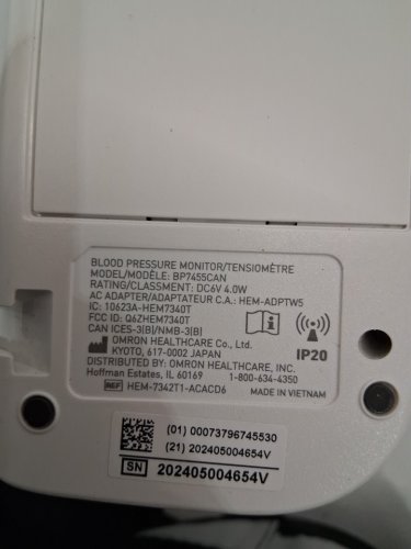 OMRON PLATINUM WIRELESS UPPER ARM BLOOD PRESSURE MONITOR WITH BLUETOOTH-APP CONNECTION - STORES UP TO 200 READINGS - CUFF FITS ARMS 9"-17" - WHITE (MODEL: BP7455CAN) image 5