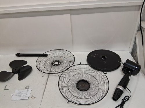 Mi hogar Pedestal Fan for Bedroom Oscillating Standing Fan - 16" - black image 3