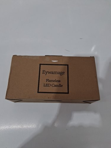 10pk eywamage flameless led tea light candles with remote - 1.5'' each - white image 4