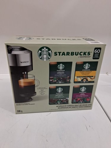 59PK STARBUCKS BY NESPRESSO ROAST & GROUND COFFEE CAPSULES - 596G - Espresso/Double Espresso/Pike Place Roast/Caffe Verona image 2