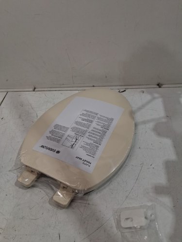 highcraft elongated plastic toilet seat - 19" - off-white (model: B1TSPE) image 4
