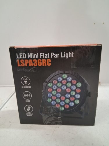 Javik Slim LED Stage Lights with 36 LED Lights, 7 Modes, and Remote Control - 7" - Black (Model: LSPA36RC) image 4