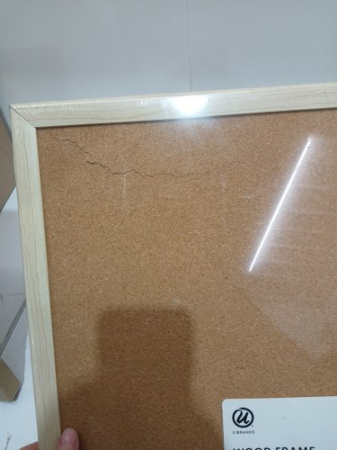 U BRANDS CORK BULLETIN BOARD - 17" X 23" - BIRCH WOOD FRAME image 3