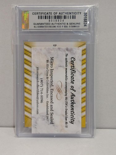 LIONEL MESSI SPECIAL RELEASE FIFA CARD - JDCC GEM MINT 10 - 2016 LEAF DRAFT #17 image 3
