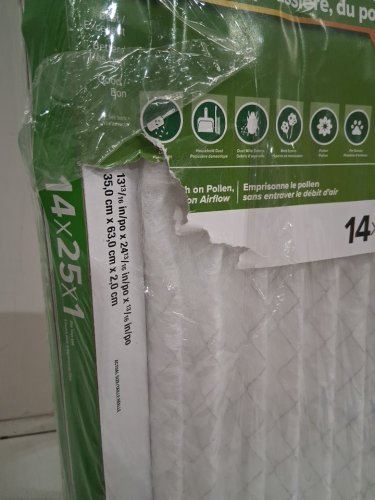 2PK 3M Filtrete MERV 8 MPR 700 Dust, Pollen & Pet Dander Reduction Air Filters - 14" x 25" x1" - white (model: 704-2PK-DC) image 3