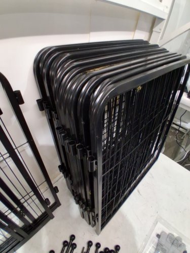16 Panel FXW Rollick Unleashed Indoor/Outdoor Dog Playpen - 24" - Black (Model: 121-2416-BK-23V31) image 5
