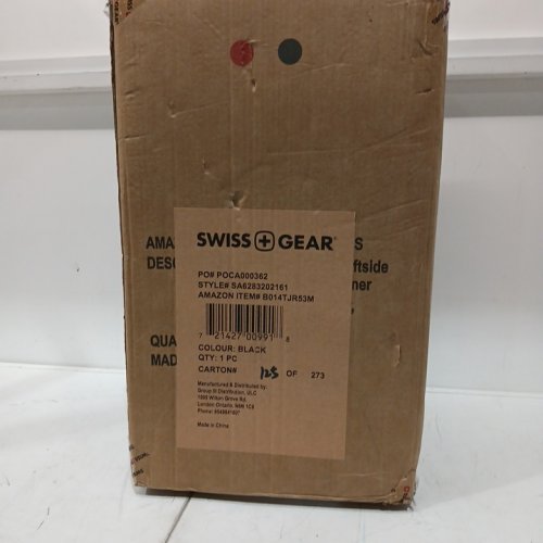 SwissGear Sion Softside Expandable spinner Roller carry-on Luggage/suitcase - 21" - Black image 2