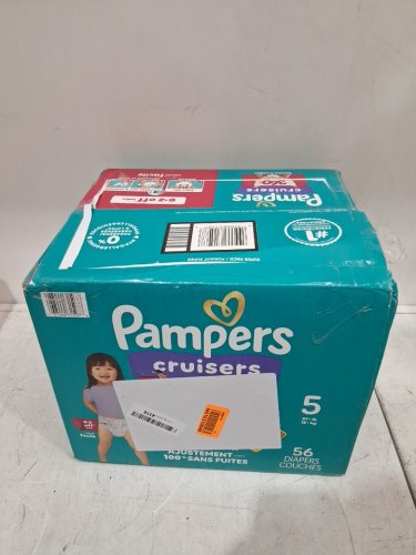 56PK PAMPERS CRUISERS 360° FIT DISPOSABLE TAPE-FREE DIAPERS - SIZE 5 (27+LBS) image 2
