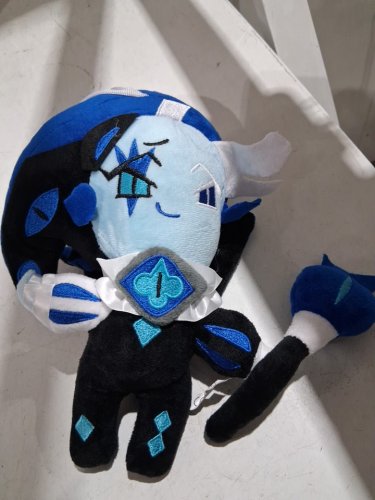 REOZIGN Shadow Milk Cookie Plush Doll -9.8" - blue /black (model: LGRE4283-a) image 2