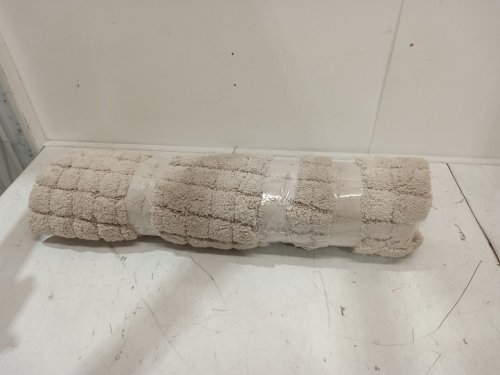 Mineral Spring Plush Grid Bath Mat - 2FT x 3FT - tan/beige (MODEL: 1796299) image 2