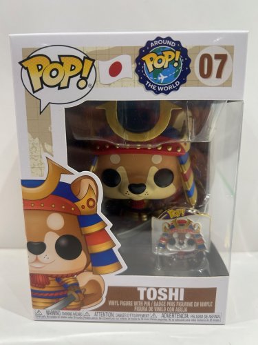 Funko pop! around the world - toshi vinyl figure with pin (#07) image 2