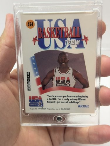 SKYBOX MICHAEL JORDAN BARCELONA 1992 OLYMPICS USA BASKETBALL TEAM CARD #534 image 9