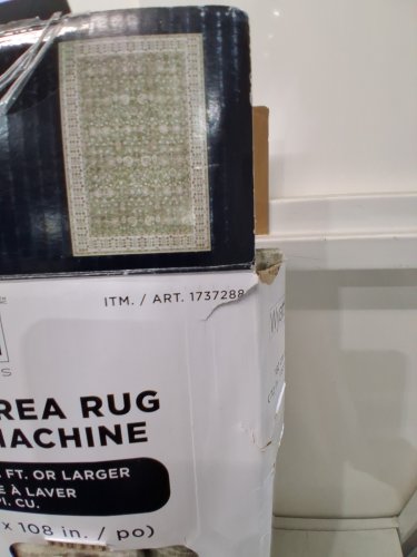 Wyatt & Ash Imagine Chenille Washable Area Rug - 9ft x 6ft - green (model: 1737288) image 3