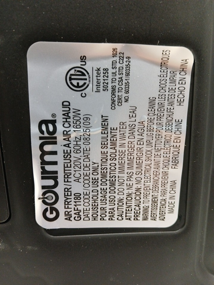 Gourmia 4 dish dual basket air fryer with sync cook - 11qt - black (model: 3333015) image 10