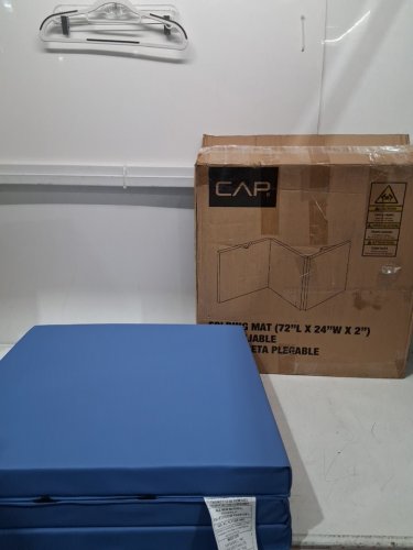 CAP Barbell All Purpose Folding Anti Tear Exercise mat - 72" x 24" x 2" - blue - (model: MTIS-9263-bl10p) image 2
