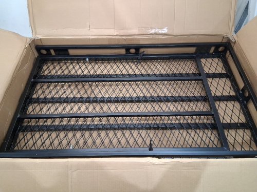 Goplus Folding Hitch Cargo Carrier with 42” Ramp - 500LBS max, 50" X 29.5" - FITS Class III or Class IV Trailer Hitches - BLACK (MODEL: AU10084) image 5