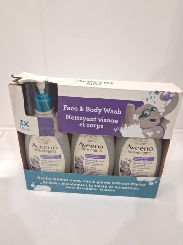 3pk aveeno kids FACE & BODY WASH WITH OAT EXTRACT - SENSITIVE SKIN - 532ML/EACH image 2